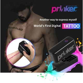 Prinker S (Tinta Colorida) Impressora De Tatuagem Temporária Coréia Máquina Digital Autocolante Lavável Autorizado