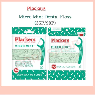 [Plackers Micro Mint Freshens Breath (36P/90P) Fio Dental