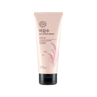 the face shop rice water bright facial foaming cleanser 150ml