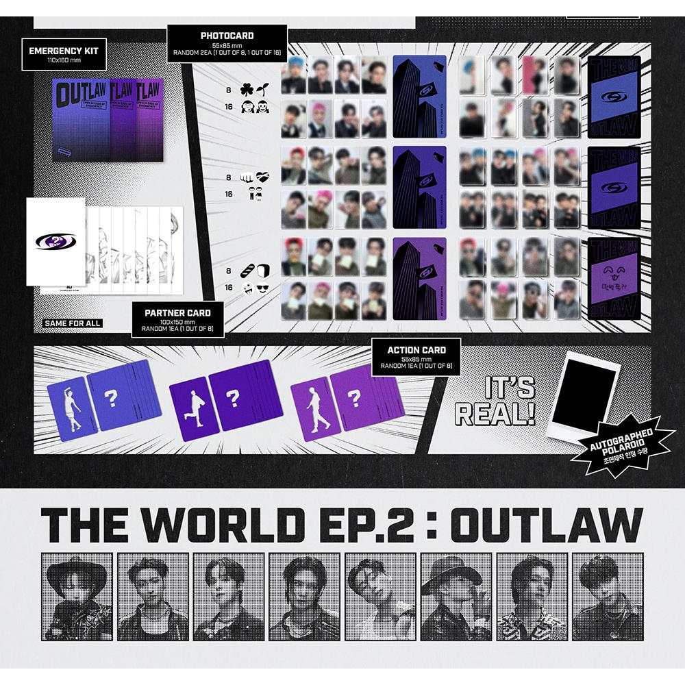 ATEEZ CD まとめ売り ⑨ jp.ktown4u.com : ATEEZ - ミニアルバム9集 [THE WORLD EP.2 : OUTLAW