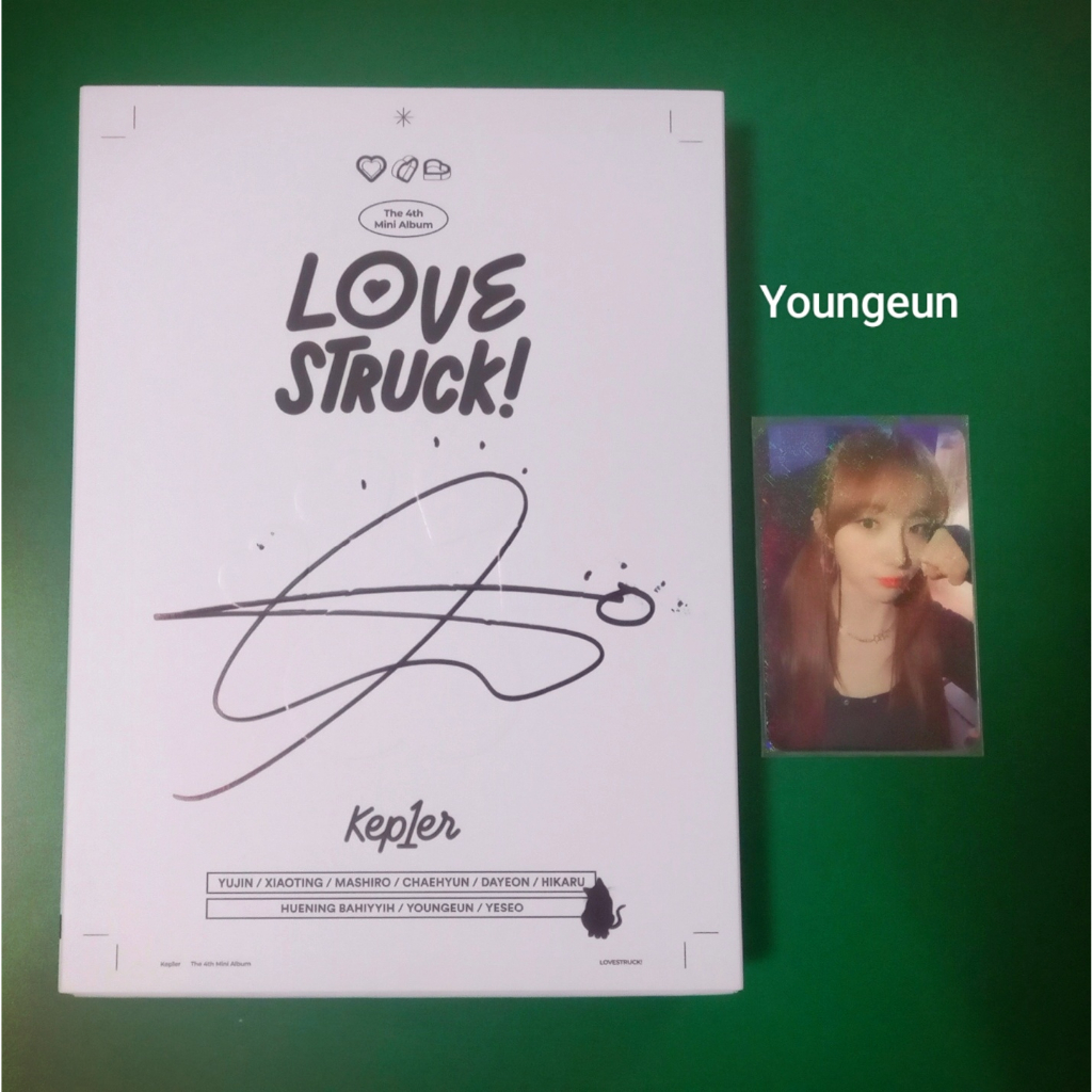 SIGNED] CD Kep1er Sinalizado-4o Mini Álbum [LOVESTRUCK !] | Shopee