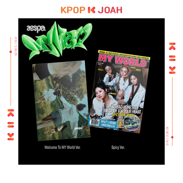 AESPA [MY WORLD] The 3rd Mini Album (ZINE Ver.) | Shopee Brasil