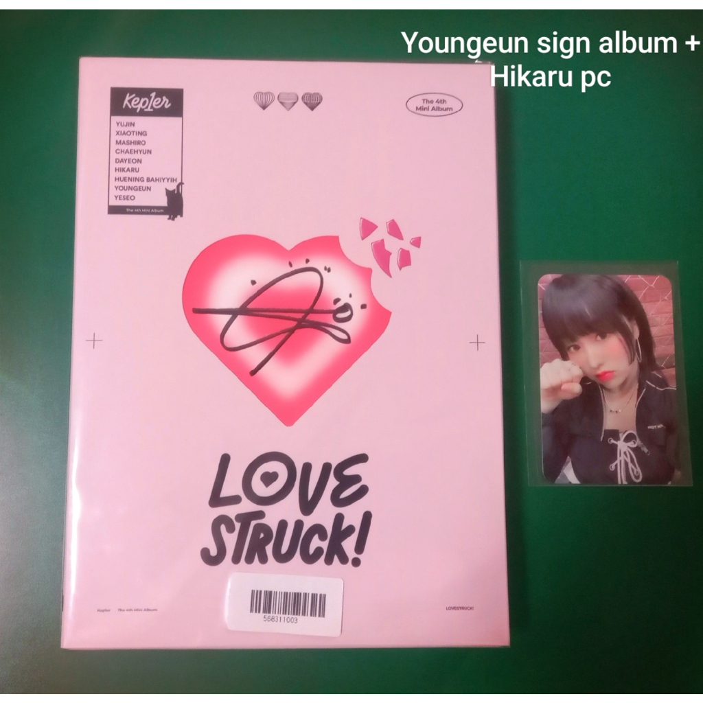 Kep1er LOVE STRUCK! サイン入り SIGNED] CD Kep1er Sinalizado-4o Mini Álbum [LOVESTRUCK !] | Shopee