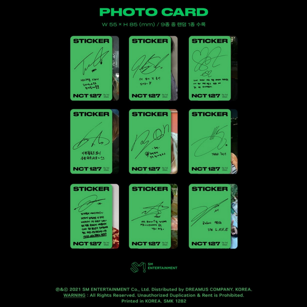 NCT 127 [Sticker] 3rd Album(Sticky / Seoul City / Sticker ver