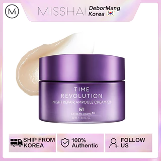[MISSHA] Creme De Ampola De Reparo Noturno Da Revolução Do Tempo 5X 50ml