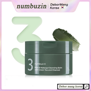 numbuzin no . 3 Bálsamo De Limpeza De Poros E Maquiagem Com Chá Verde Carvão Vegetal (85g)