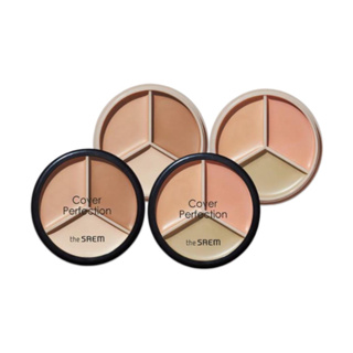 the saem cover perfection triple pot concealer 4types
