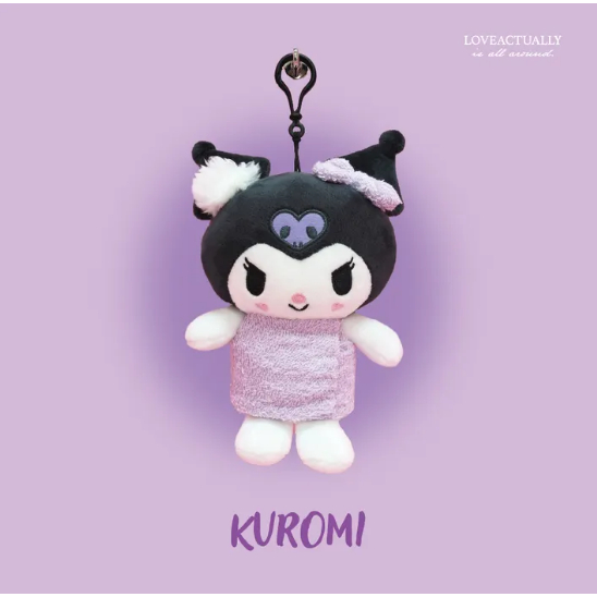 Sanrio Chuveiro Autêntico Kuromi Canela Pompom Purin Hello Kitty