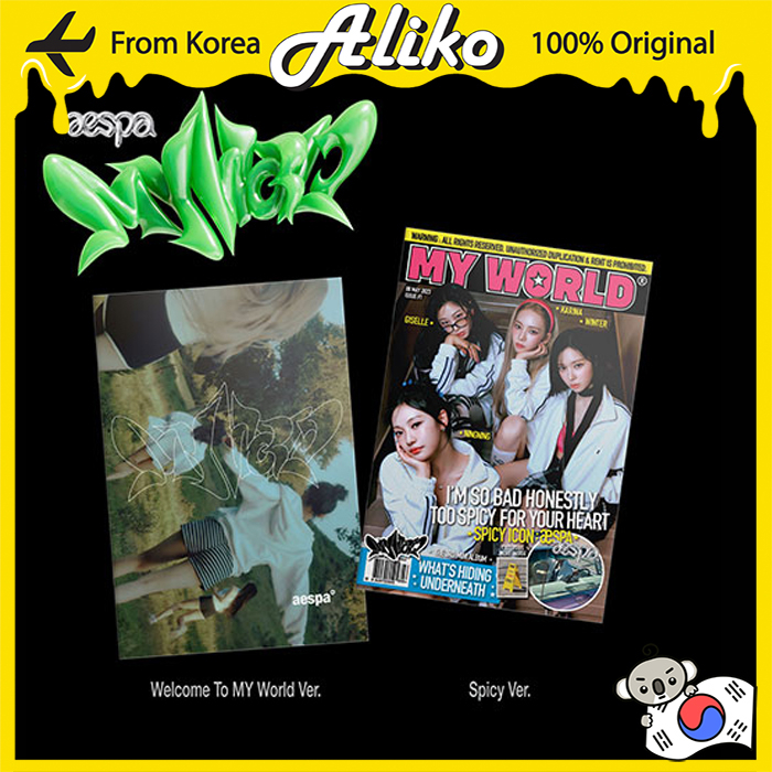 AESPA 3rd Mini Album - MY WORLD (Zine Ver.) | Shopee Brasil