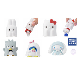 Sanrio Mini Figura Toy/Personagens Gacha Toys/Dakaratomy/Cute Accessory  From Korea/Hello Kitty , Kuromi , Pochaco , Pompompurin , Hangyodon