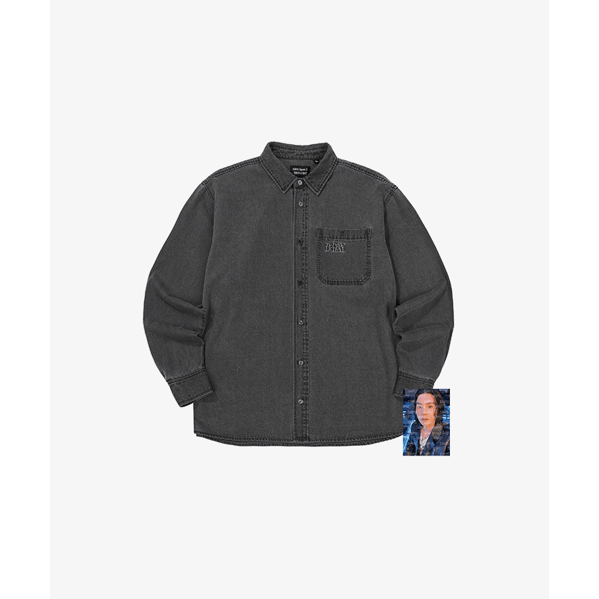 BTS-SUGA l Agust D TOUR-DAY Camisa De Tamanho Superior (Cinza
