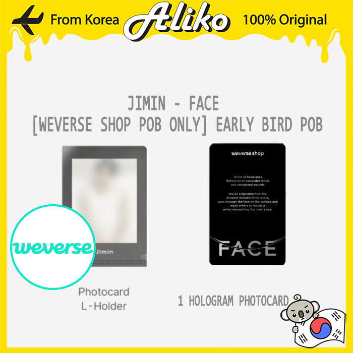 [POB ONLY] JIMIN Face Weverse POB (Early Bird POB) Shopee Brasil