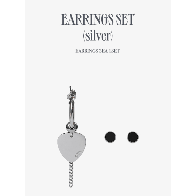 SUGA Agust D D-DAY ピアス　イヤリング BTS-SUGA l Agust D TOUR-DAY Conjunto De Brincos (Prata) | Shopee