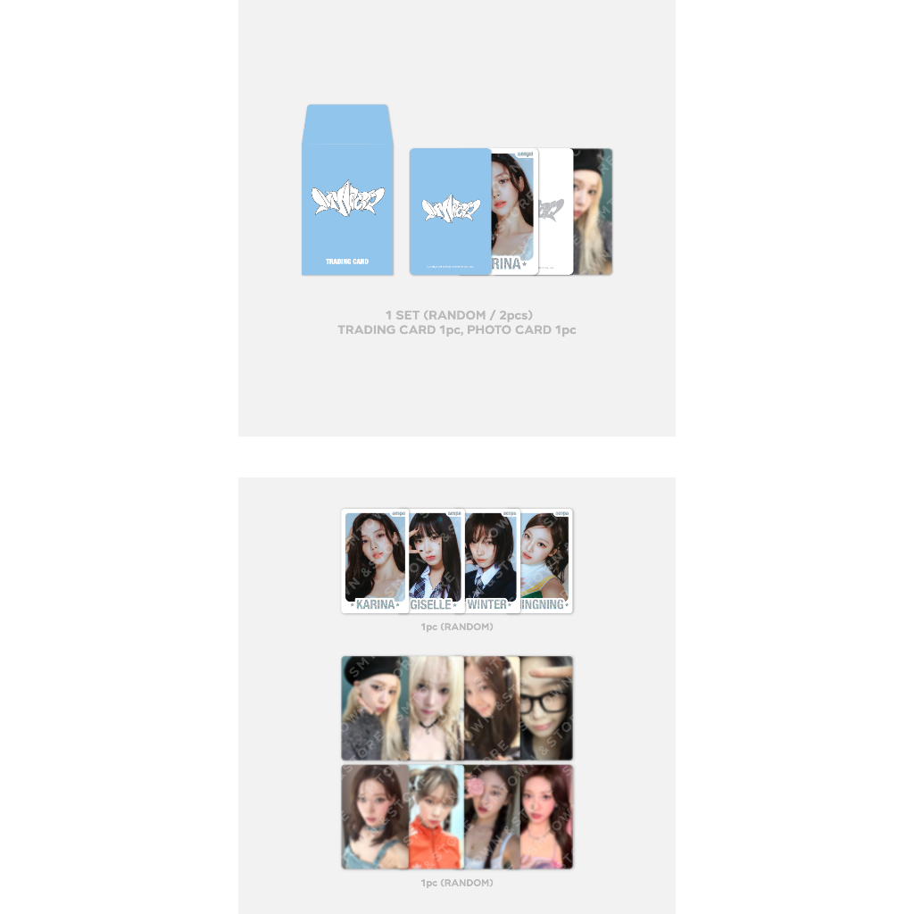 AESPA - Random Trading Card Set [MY WORLD] | Shopee Brasil
