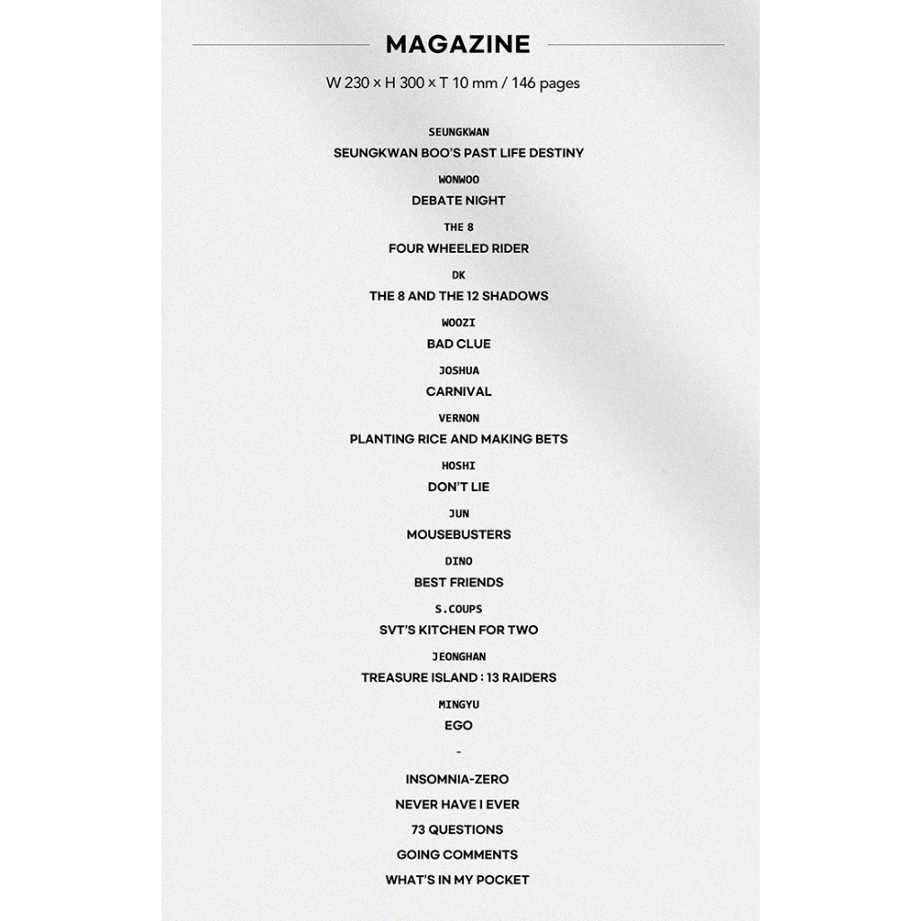 SEVENTEEN [GOING] Magazine Vol.2 | Shopee Brasil