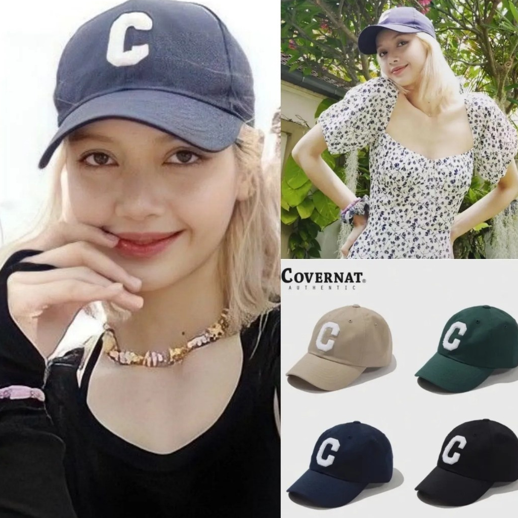 Blackpink Lisa pick/KOREA [COVERNAT] C Logotipo B.B Cap 100