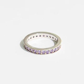 IT'S LOVE Ring (2 Tamanhos) 18K Anel Com Revestimento De Ouro Branco