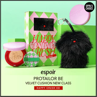 [Limitado] ESPOIR BE VELVET CUSHION Novo Classe 13g * 2 (Edição Feliz De CRUSH)