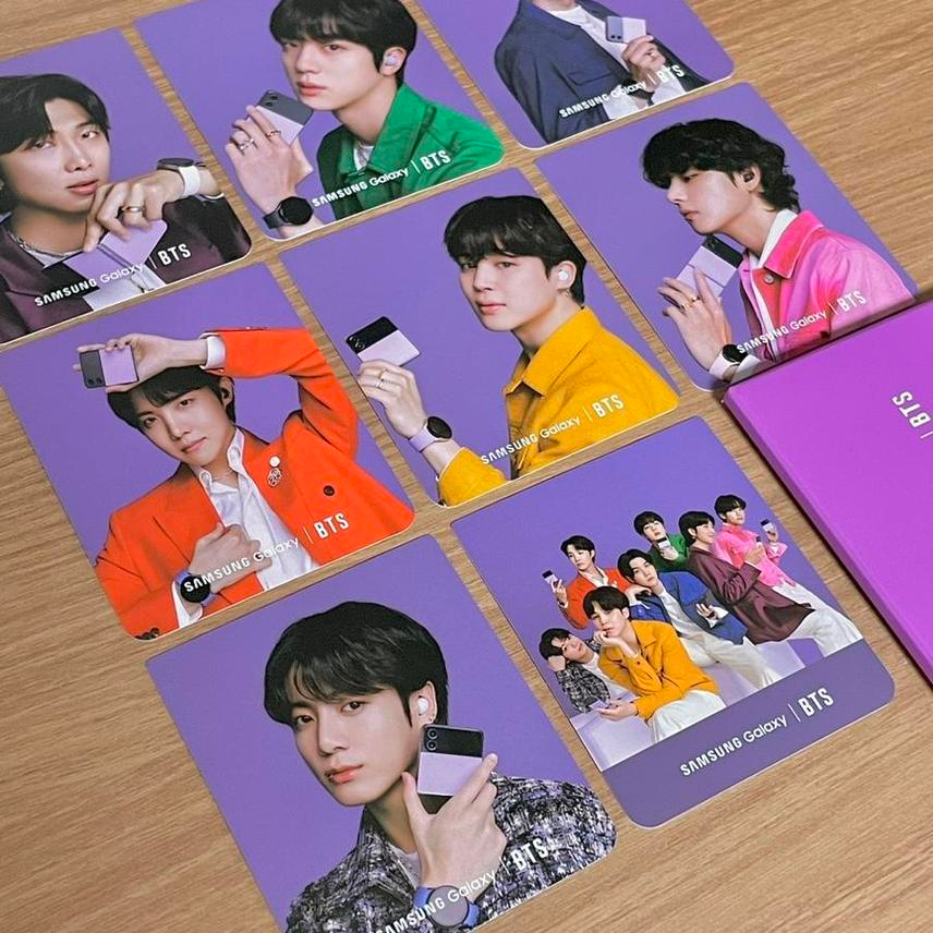 BTS-Cartão Fotográfico Samsung Galaxy Z Flip 4 Edição Limitada