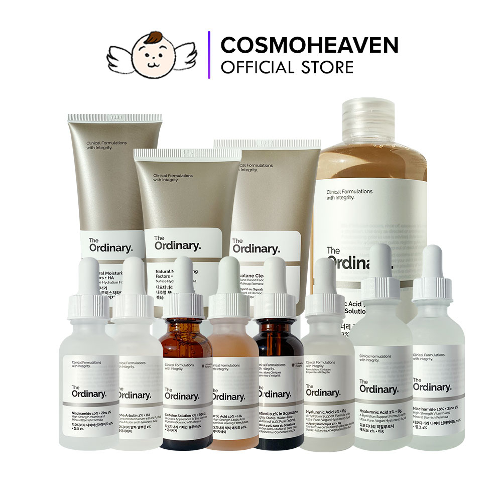 The Ordinary Os Mais Vendidos (Niacinamida/Cafeína/Ácido Hialurônico/Alpha Arbutin/Fatores Hidratantes Naturais Glicólico/Limpador De Esqualano/Retinol 0,2 % Em Láctico)