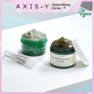 Axis-Y Mugwort Pore Clarifying Wash Off Pack / New Skin Solution Gel Mask 100ml