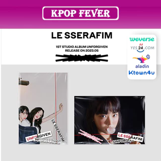 [ONLINE POB] LE SSERAFIM - 1st Studio Album [UNFORGIVEN] Weverse Albums ver. CD Photobook Photocard Sealed