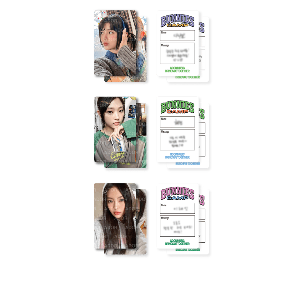 NewJeans BUNNIES CAMP - Photocard Set (Photo Card Set) | Shopee Brasil