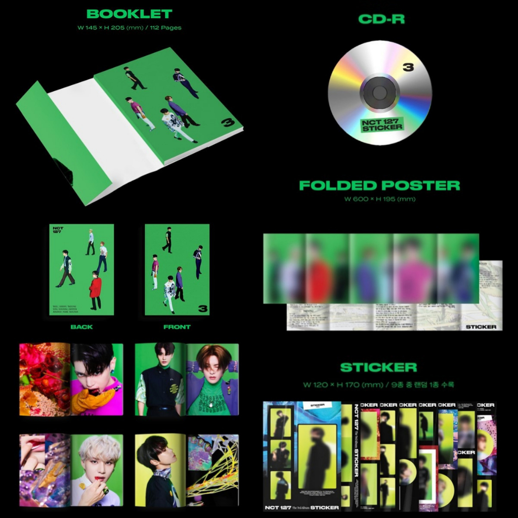 NCT 127 [Sticker] 3rd Album(Sticky / Seoul City / Sticker ver