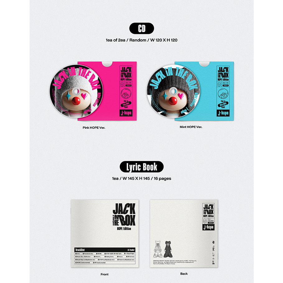 BTS J-Hope Jack in The Box LP Limited Edition Vinyl New K