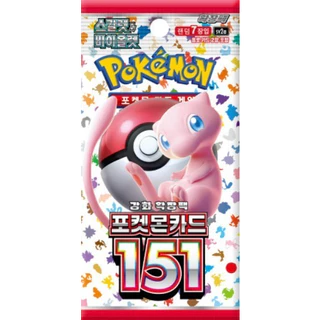 Cartão Pokemon 151 Booster Coreano 1 Pacote [sv2a]