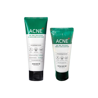 some by mi aha bha pha 30days miracle acne clear foam cleanser 50ml / 100ml