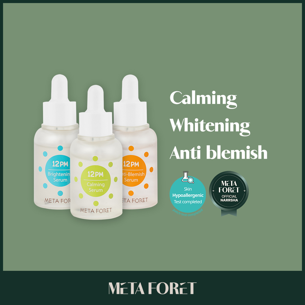 MetaForet] 12PM Calming Serum, Anti-Blemish , Brightening Serum_ 30ml (EXP  2024 January)