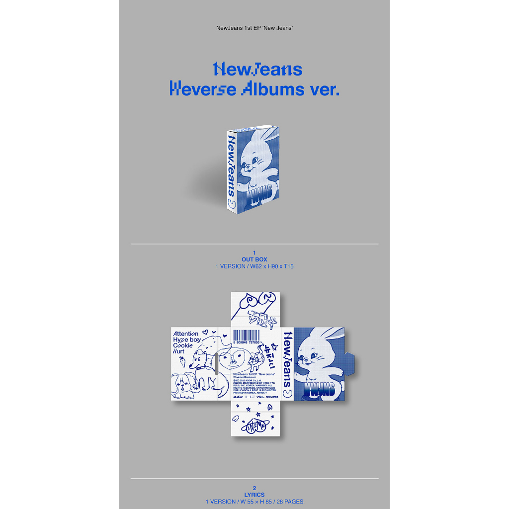 NEWJEANS - 1ST EP [ NEW JEANS ] Weverse Ver. | Shopee Brasil