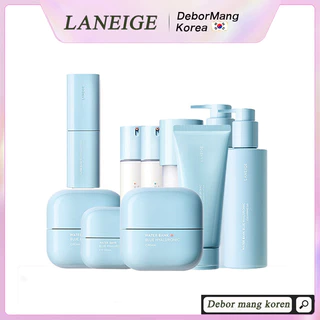 [100 % Original] LANEIGE Water Bank Blue Hyaluronic Skincare (Essência | Toner Emulsão Soro Creme Para Os Olhos Espuma De Limpeza)