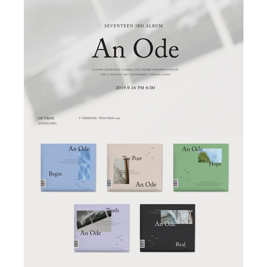 SEVENTEEN - 3RD ALBUM [AN ODE] | Shopee Brasil