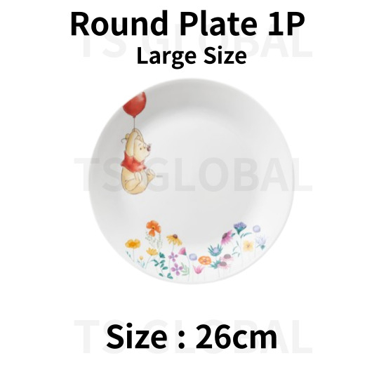 CORELLE Disney Winnie The Pooh Tableware Collection (Prato Redondo