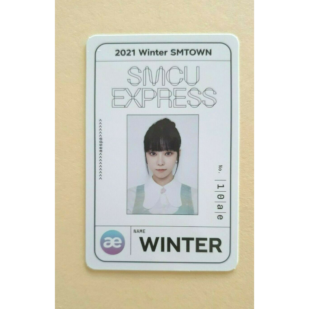 2021 Inverno SMTOWN : SMCU Express Red Velvet Aespa Cartão Oficial