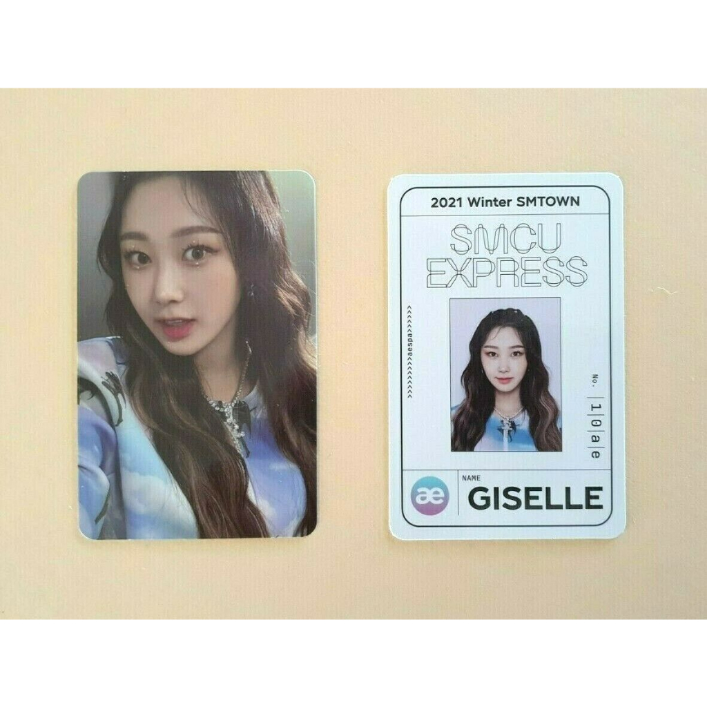 2021 Inverno SMTOWN : SMCU Express Red Velvet Aespa Cartão Oficial