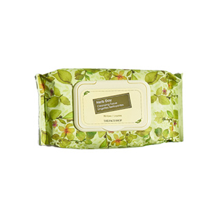 the face shop herb day cleansing tissue 70ea