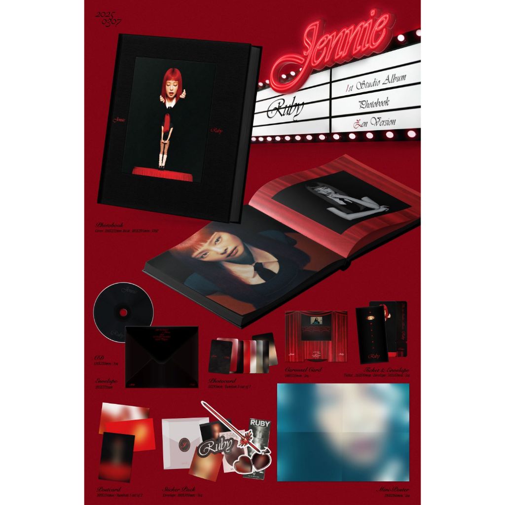 JENNIE - [ RUBY ] 1ST STUDIO ALBUM (PHOTOBOOK Ver.) | Shopee Brasil