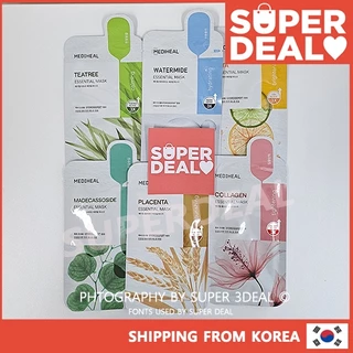 [Ready Stock] MEDIHEAL Essential Mask Watermide/Collagen/Madecassoside/Tea tree/Vita/Placenta