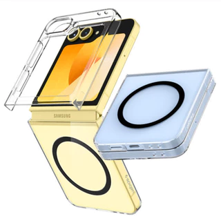 Spigen-Capa Transparente Air Skin OneTap Metal Ring Magentic Para galaxy z flip 6/Oficial
