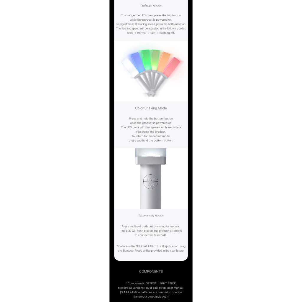 TWS - OFFICIAL LIGHT STICK | Shopee Brasil