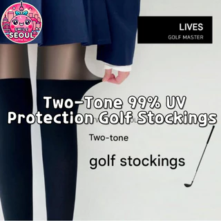 [Smile Seul] Meias De Golfe , Dois Tons , 99 % De Proteção UV