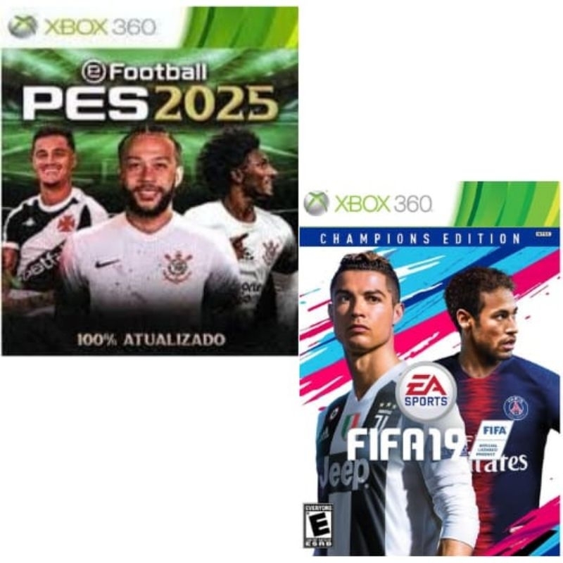 2 JOGOS XBOX360 DESTRAVADO PES 2025 E FIFA 19 Shopee Brasil