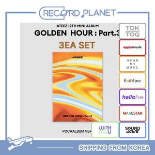 [POB] ATEEZ - 12th Mini Album [GOLDEN HOUR : Part.3] (POCAALBUM) 3EA SET