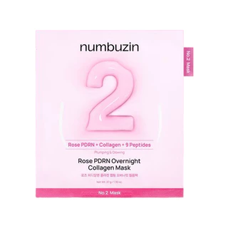 Numbuzin No.2 Rose PDRN Overnight Collagen Mask 37g 1ea em Oferta na Shopee