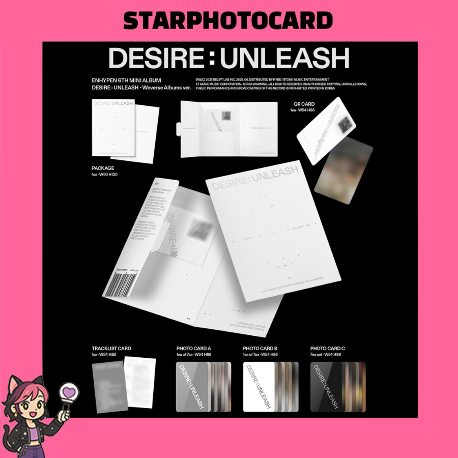 READY STOCK] ENHYPEN - 6th Mini Album DESIRE : UNLEASH [Weverse