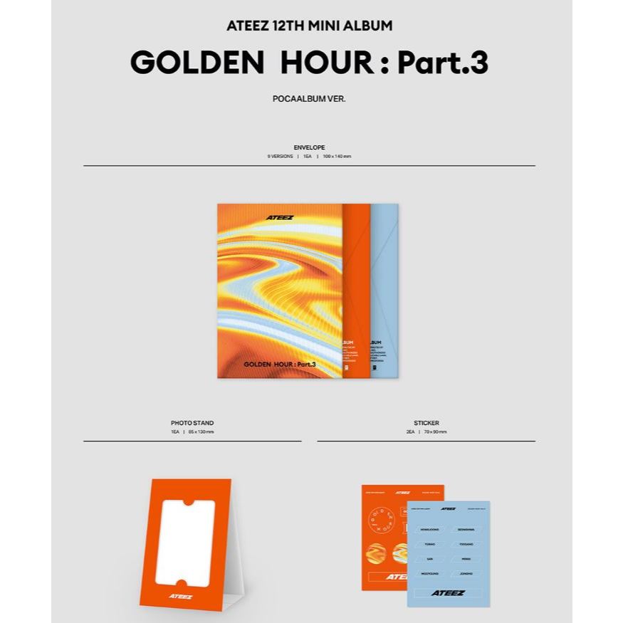 ATEEZ GOLDEN HOUR poca ver.未開封 30枚セット ATEEZ - [ GOLDEN HOUR : Part.2 ] 11TH MINI (POCA ALBUM Ver