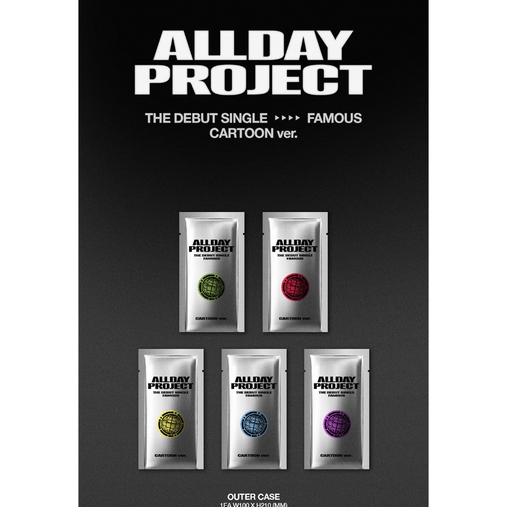 POB][5 SET](CARTOON ver.) ALLDAY PROJECT [FAMOUS] THE DEBUT SINGLE
